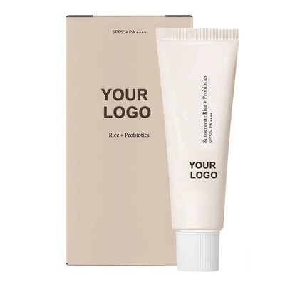 Gender Female Probiotic Sunscreen Lotion SPF 50 Sunblock for Face Body Custom Label