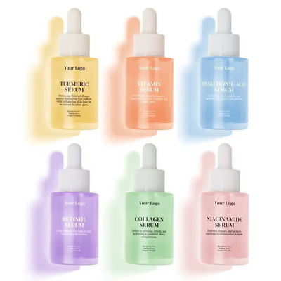 Natural Vitamin C Niacinamide Serum with Hyaluronic Acid and Customized Ingredients