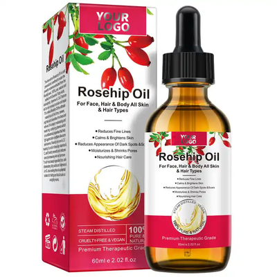 Male Hair Skin Care Private Label Pure Rose Hip Oil for Essential Oil Removal of Fine Lines