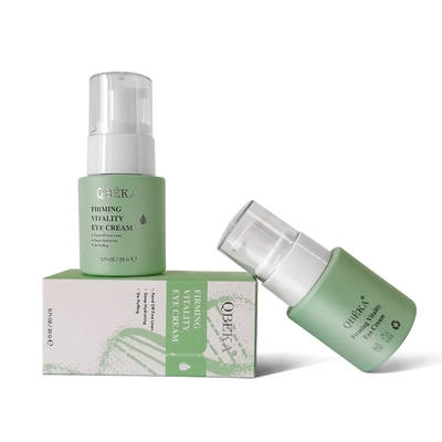 Vegan plant extract eye cream for lasting repair and anti-aging transparent formula