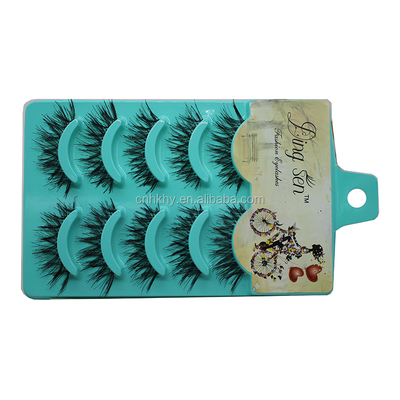 5 Pairs Natural Looking False Eyelashes Messy Long Black Waterproof Extensions A20