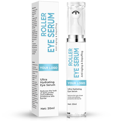 Custom Private Label Eye Cream for Dark Circles Puffiness Anti-Aging Hydrating Roller