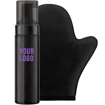 Color Correction Self Tanner Kit with Self Tanning Mitt Applicator Dark Tanning Mousse