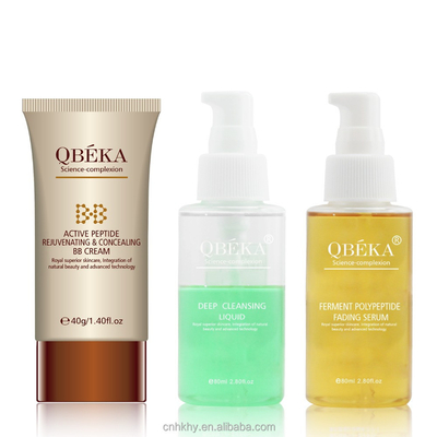 QBEKA Ferment Polypeptide Fading Serum Whitening Gold Facial Kit for Lifting Effect