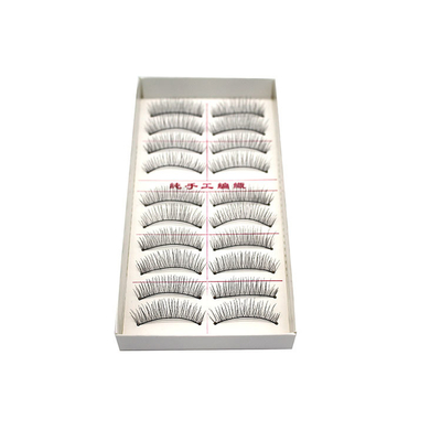 Women Ladies 10 Pairs Natural Beauty Taiwan Fiber False Eyelashes 217 8MM-15MM Length