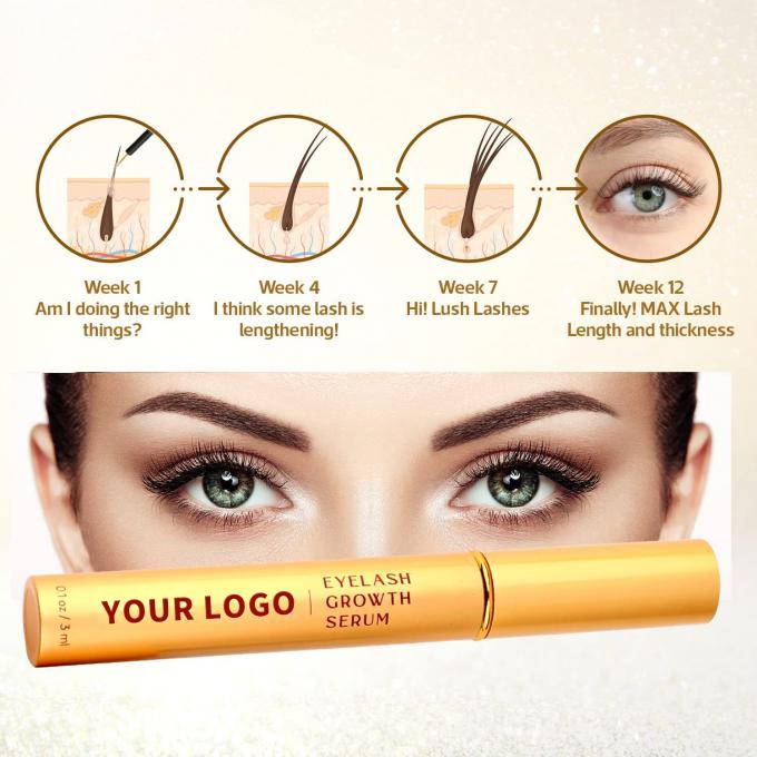 Customization All Natural Eyelash Growth Serum Safe Eyelash Serum 5ML Rapid Effect Great Vagen Factory Supply 4