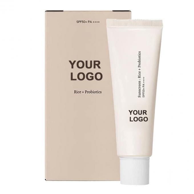 Gender Female Probiotic Sunscreen Lotion SPF 50 Sunblock for Face Body Custom Label 1