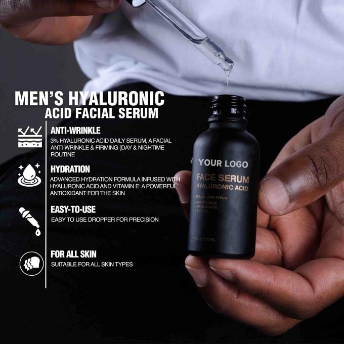 Male Support Custom Label Hyaluronic Acid Face Serum for Men's Health 2