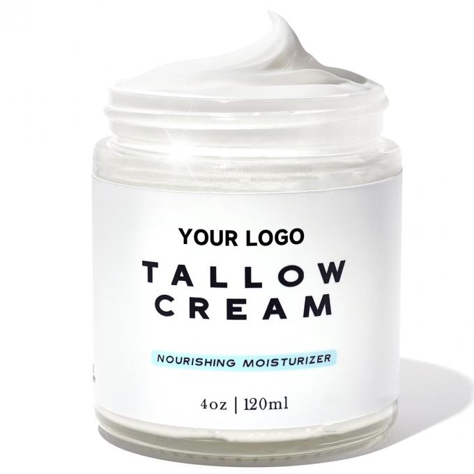 Custom Grass Fed Beef Tallow Balm Moisturizer Cream 100% Natural Lotion for Sensitive Skin 0