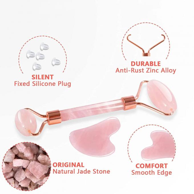 Custom Jade Roller Gua Sha Set Beauty Tools for Male Skin Care Routine and Anti Aging 0