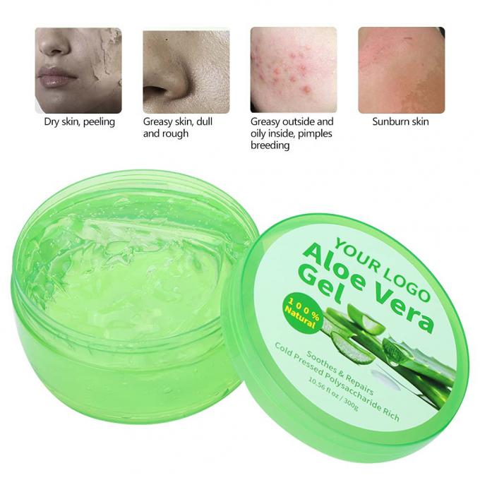 Private Label OEM Organic After Sun Cooling Aloe Vera Gel for Soothing Irritated Skin 0