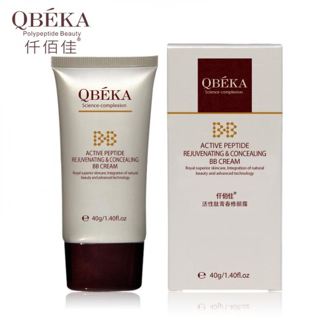 QBEKA Active Peptide Rejuvenating and Concealing BB Cream for Adults Block UV Repair Skin 0