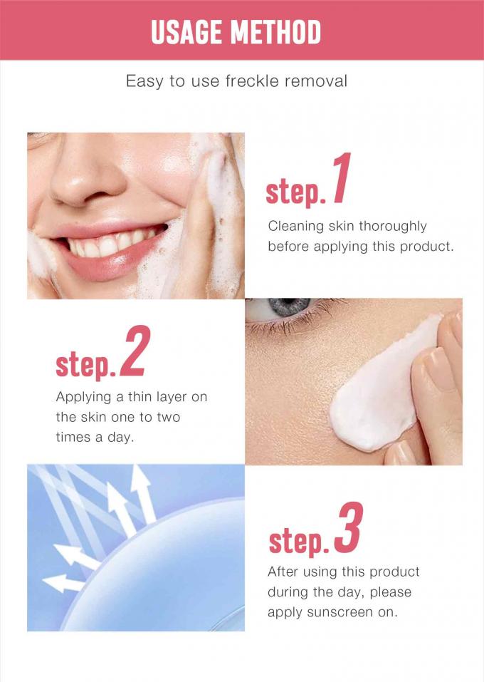 Retinol Facial Cream for Freckle Removal Customized Fragrance and Private Label Offered 9