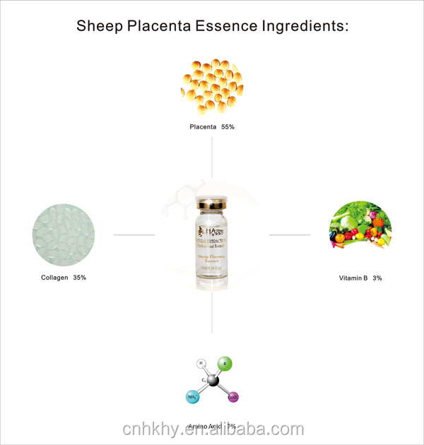 Day Time Used Organic Vitamin C QBEKA Sheep Placenta Serum Face Cream for Unisex 5