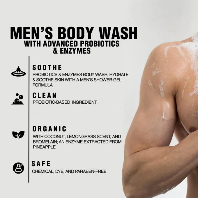 Support Private Label Pineapple Enzyme Body Wash Shower Gel Refresh and Revitalize 1