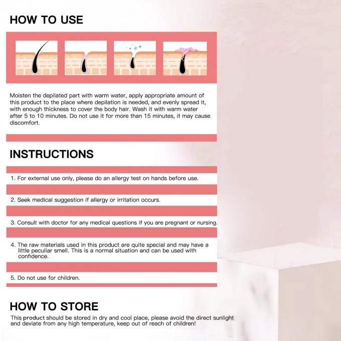 SENSITIVE SKIN FORMULA Private Label Hair Removal Cream for Quick and Easy Depilation 1