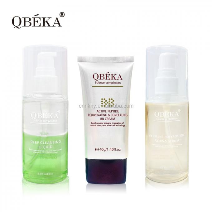 QBEKA Ferment Polypeptide Fading Serum Whitening Gold Facial Kit for Lifting Effect 4