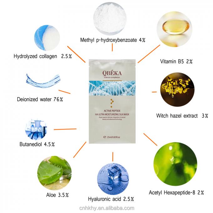 Face Collagen Peptide Hyaluronic Acid Sheet Mask for Moisturizing and Anti-aging 8