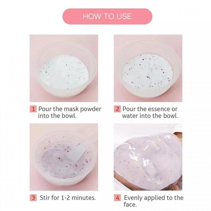 Home Peel-Off Lavender Jelly Mask Face Spa Anti Aging Hydrating Powder Mask Customized 10
