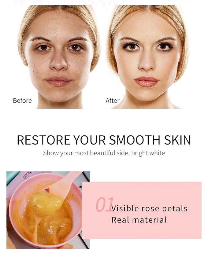 Private Label Hyaluronic Acid Face Mask Whitening Function Facial Mask Soft Mud Mask 7