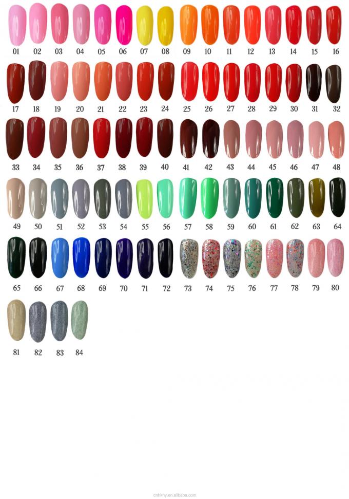Vibrant and Long-lasting Multi-color UV Gel Nail Polish with Acrylates Copolymer 2