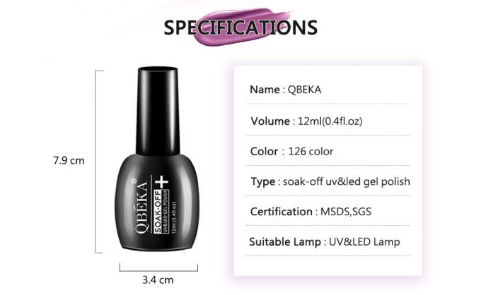 Vibrant and Long-lasting Multi-color UV Gel Nail Polish with Acrylates Copolymer 5