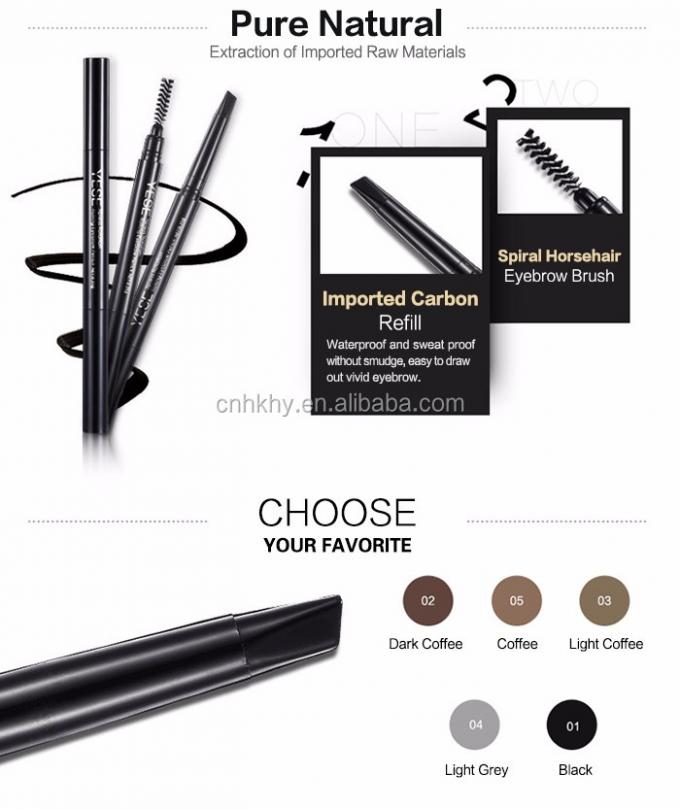 Eyebrow Pencil Double-Head Waterproof Slim Guaranteed Function Eyebrow Makeup Beauty 2