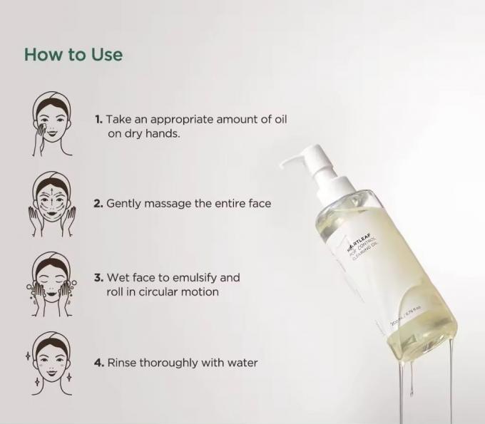 Private Label Support Customize Heartleaf Pore Control Cleansing Oil Facial Cleanser 1