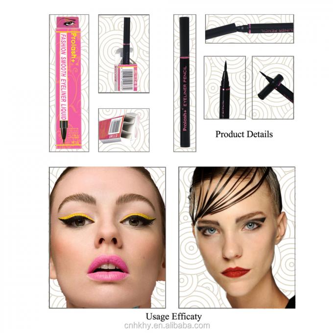 Waterproof Eyeliner Long-lasting Eye Makeup Pen Ultra-fine Clip Liquid Sweat Resistant Tool 3