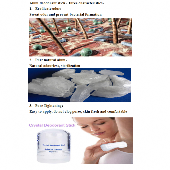 Customized Fragrance Alum Crystal Stone Deodorant for Women Long Lasting Fragrance Balm 10