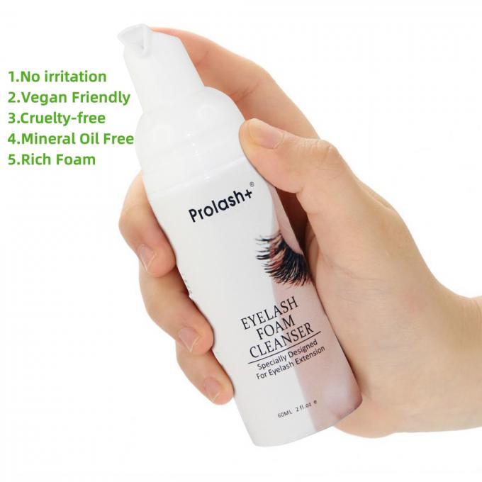 Custom Private Label Logo Lash Wash Cleaning Eyelash Shampoo Product Liquid Form for Face 1