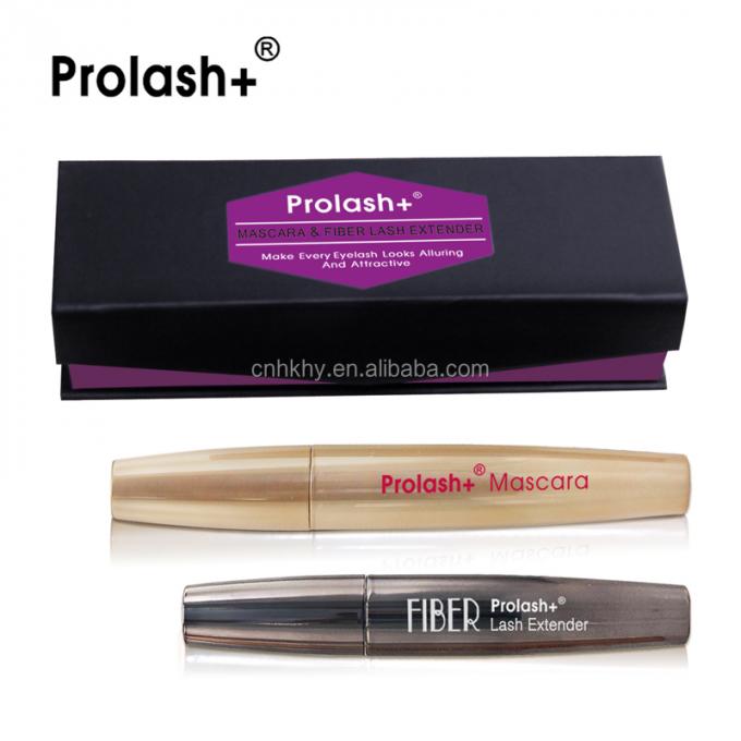Prolash Mascara Fiber Lash Extender Semi Permanent Waterproof Black Eyelash Extension Kit 0