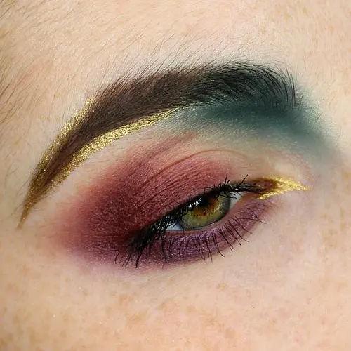 Glitter Metallic Mixed Color Eye Shadow Palette Elegant Satin Matte Mineral Ingredient 3