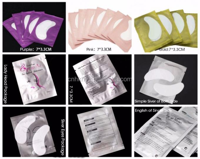 SH-1 Classic Style Pearl Single-sided Lint Lashes Extension Gel Patch Eye Pads 7*3.3cm 3