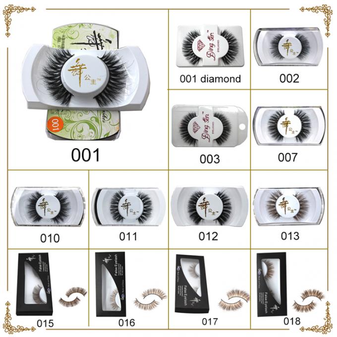 10mm-15mm Natural Long False Eyelashes 5 Pairs Synthetic Colored Hair Extensions 3