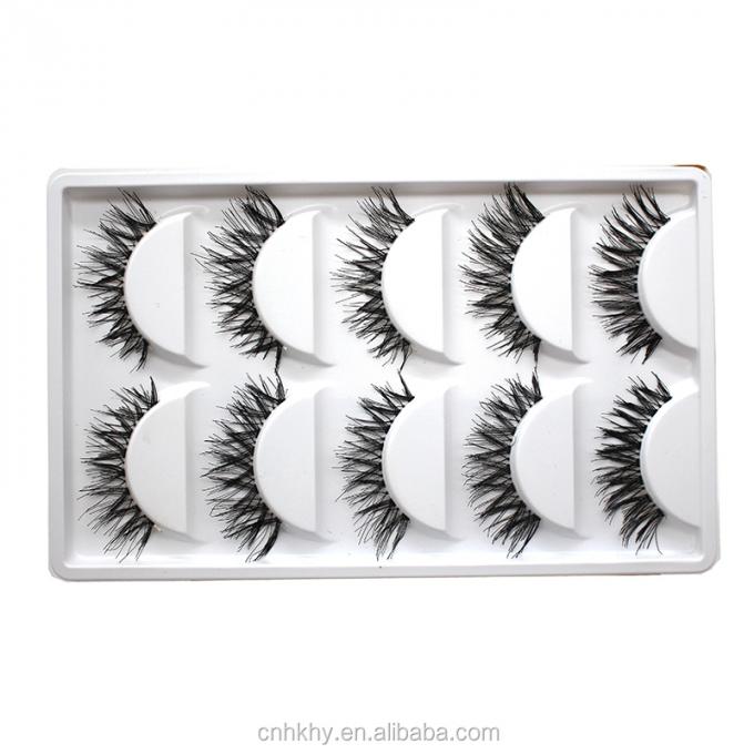 False Eyelashe Type Other False Eyelashes Extensions Sets A20 Pure Handmade Natural Black 0