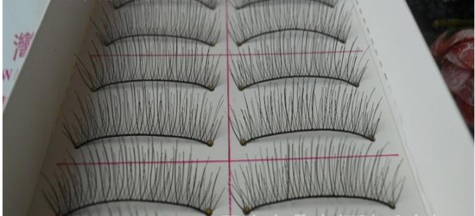 Women Ladies 10 Pairs Natural Beauty Taiwan Fiber False Eyelashes 217 8MM-15MM Length 0